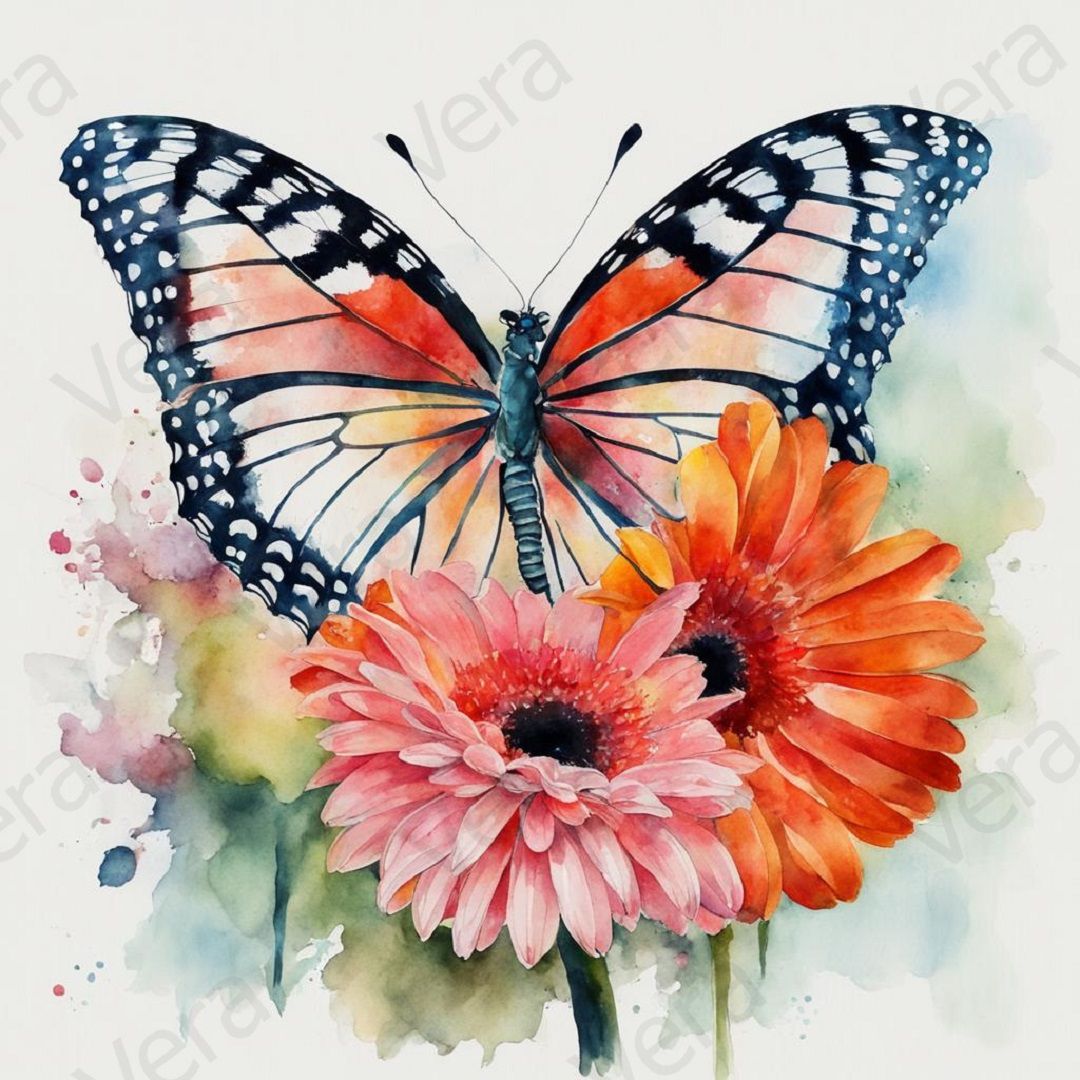 Цифровой файл для печати интерьерный постер "Бабочка" / картина