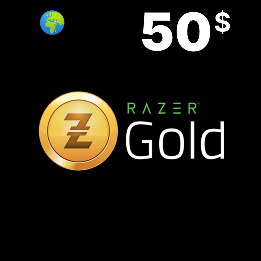 Пополнение кошелька RAZER GOLD на 50 USD / Gift Card 50 $ Global (Глобальный ключ активации)