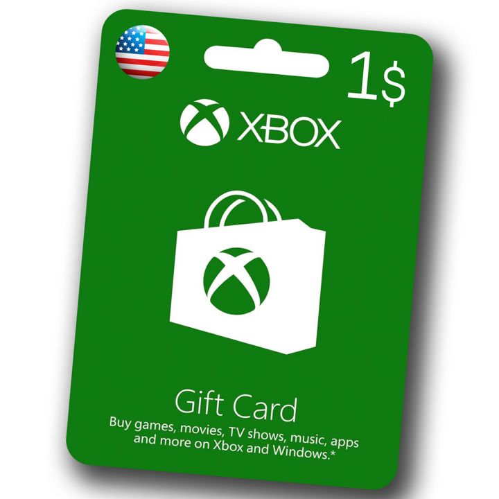 Подарочная карта Xbox Store 1 USD(США) Xbox Gift Card для пополнения кошелька (цифровой код)