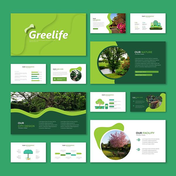 Шаблон презентации проекта Greelife