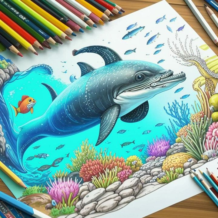 Набор раскрасок подводного мира