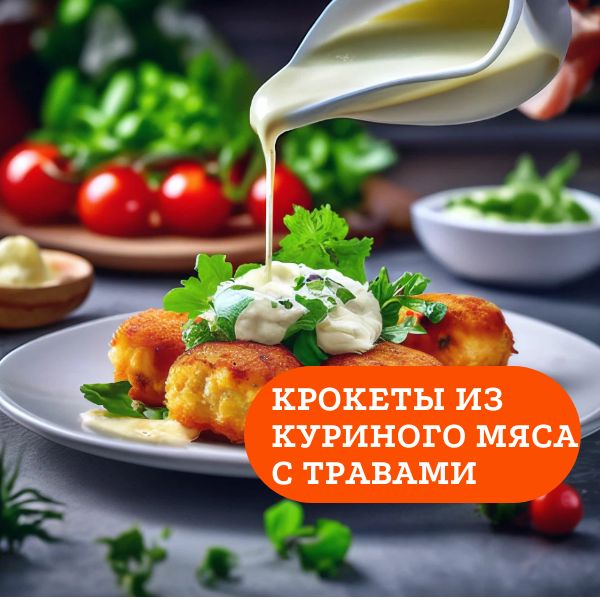 Крокеты из куриного мяса с травами