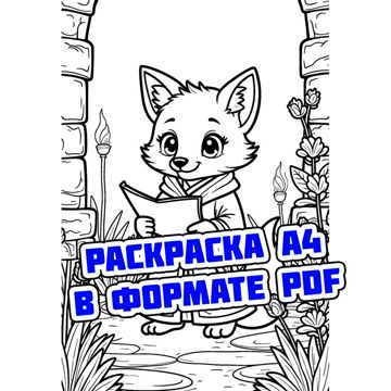 Раскраска PDF: Волшебная лисичка-читательница - Станислав Миков ...