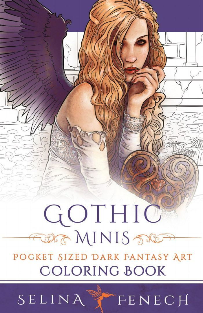 Gothic Minis - Pocket Sized Dark Fantasy Art Coloring Book