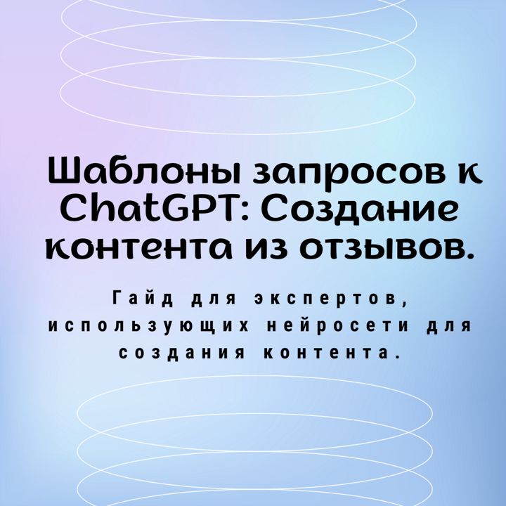 Шаблоны запросов ChatGPT: Создание контента для соц.сетей из отзывов клиентов