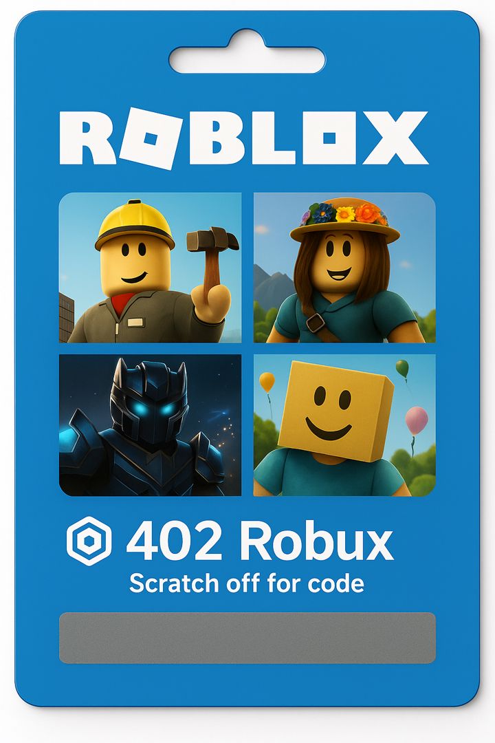 402 Robux для Roblox — Код активации Game Pass - скачать ключи на ...
