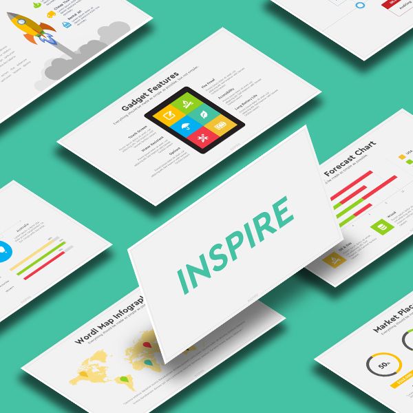 Project inspire. Макет для презентации деловой.