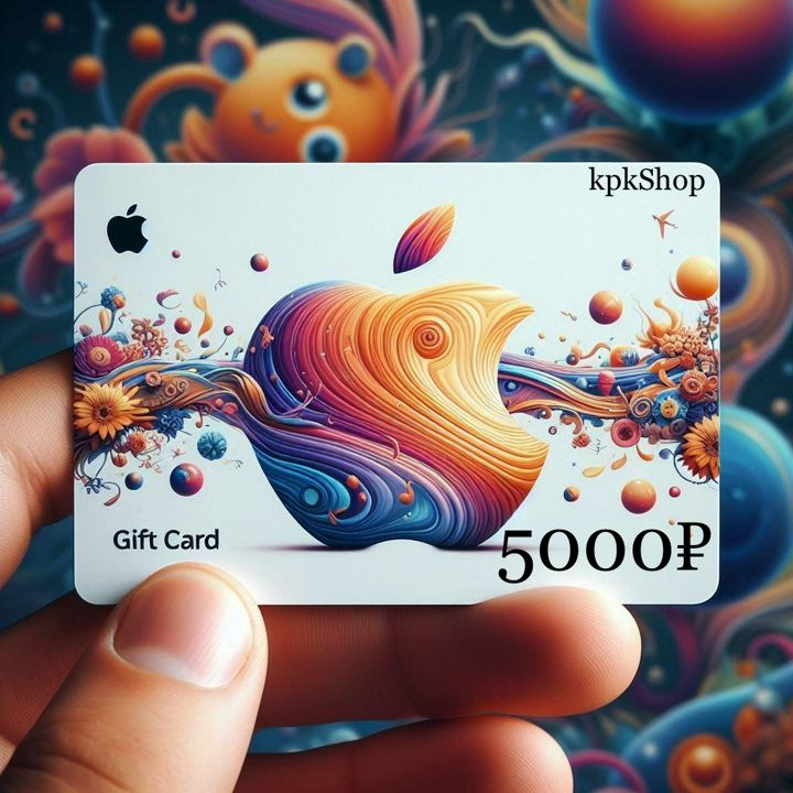 Карта пополнения Apple ID iTunes 5000 руб. (App Store, iTunes, iCloud)