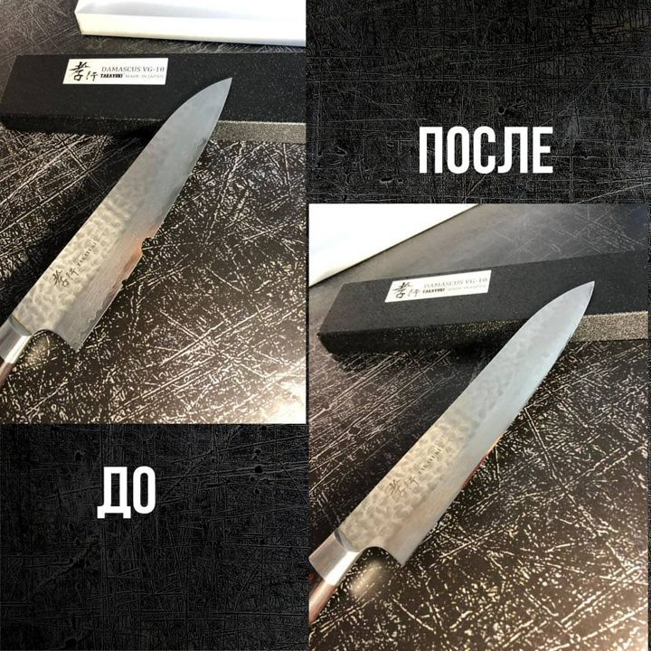 Заточка кухонного ножа