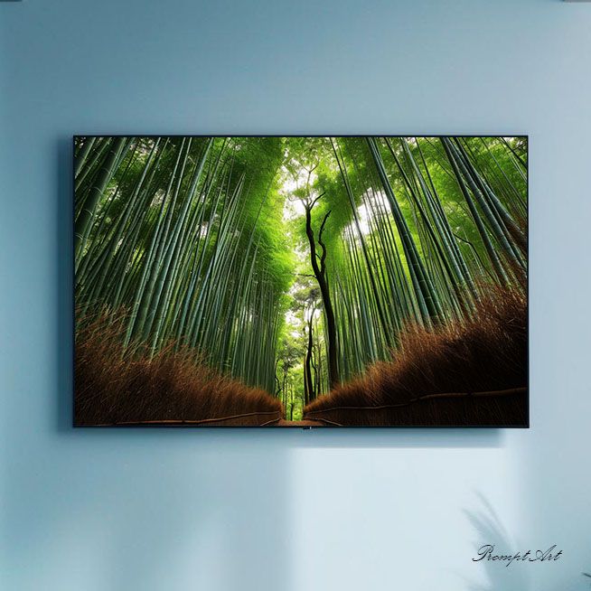 Постер "Бамбуковый лес, Япония" PDF