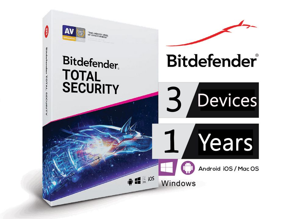 Bitdefender Total Security - Полная защита на год