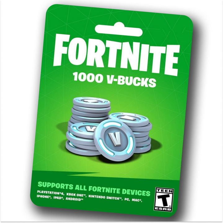 Fortnite код 1000 V-Bucks для активации, вбаксы фортнайт - официальный ключ пополнения