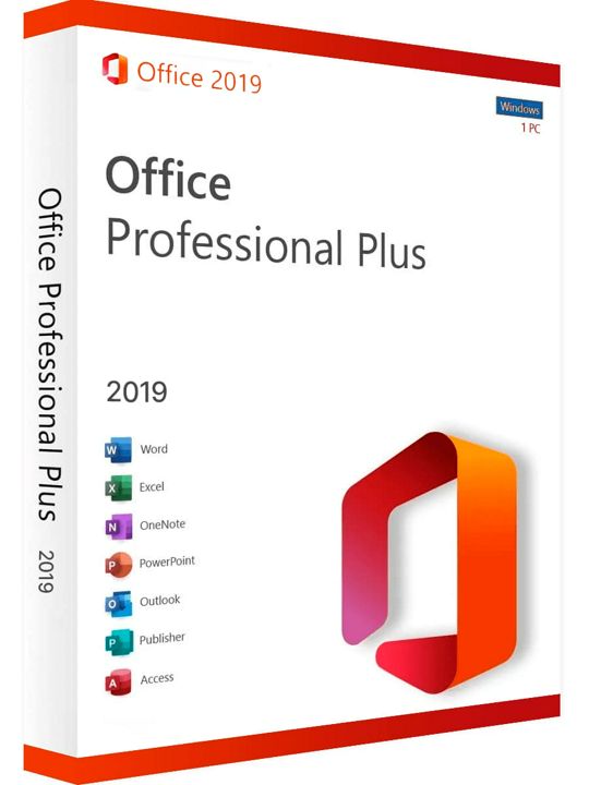 Office 2019 Pro Plus (Онлайн активация - Официальные ключи - Retail - OEM - ESD - 1 ПК ключ)