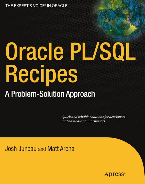 Oracle and PL/SQL Recipes. A Problem-Solution Approach