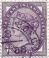 NFT почтовой марки. Англия. 1890 г.