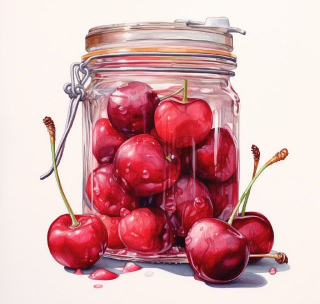 Постер ягоды для интерьера. Принт. Картина на стену для печати в ...