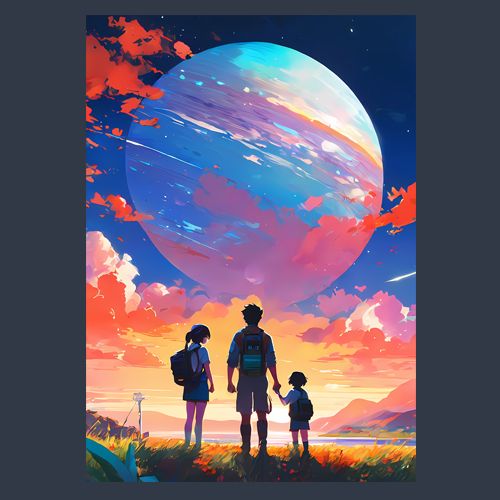 Цифровой постер «People and planets2»