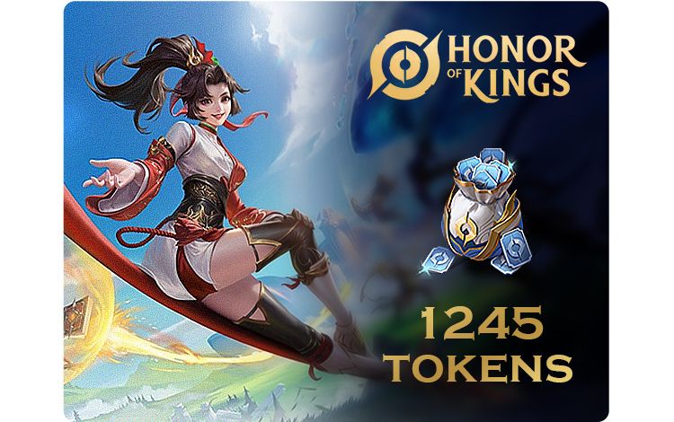 Игровая валюта Honor of Kings 1245 Tokens [Цифровая версия]