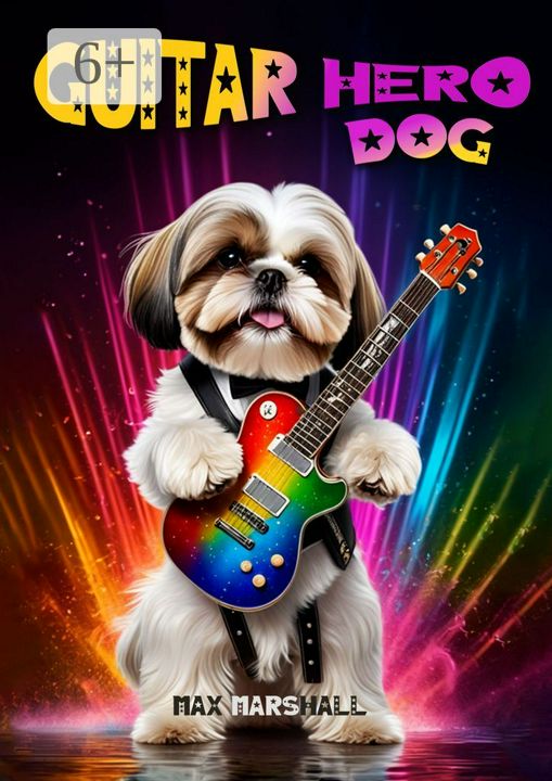 Guitar Hero Dog