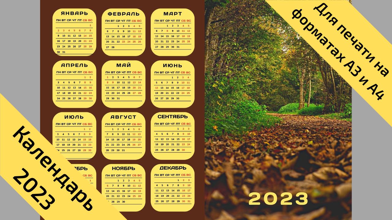 Календарь 2023 ноябрь выходной
