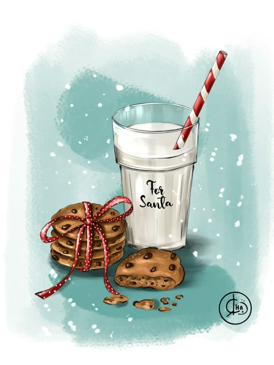 Новогодняя иллюстрация “For Santa”