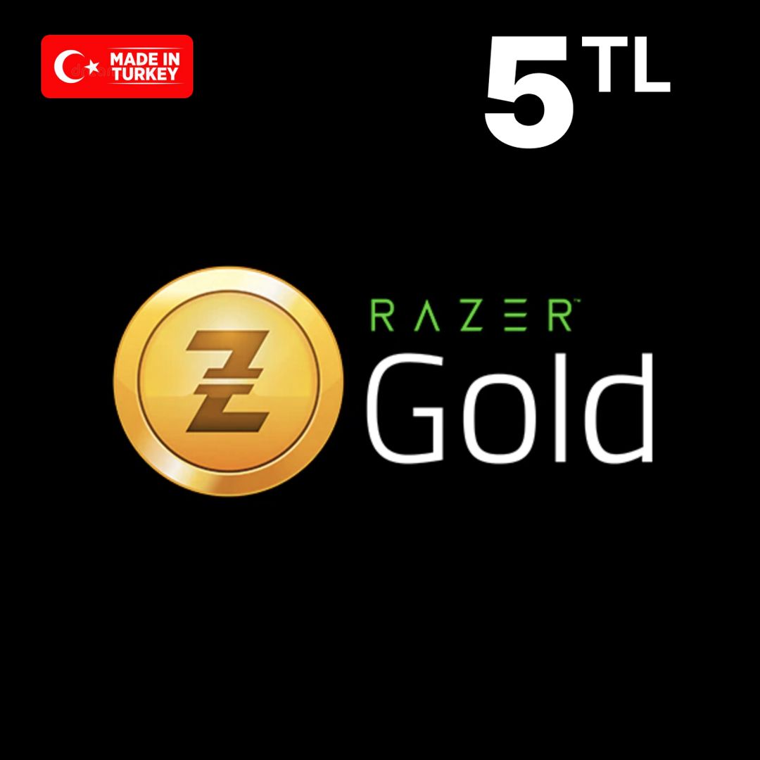 Код пополнения Razer Gold Card номиналом 5 лир, Gift Card 5 TRY , регион Турция