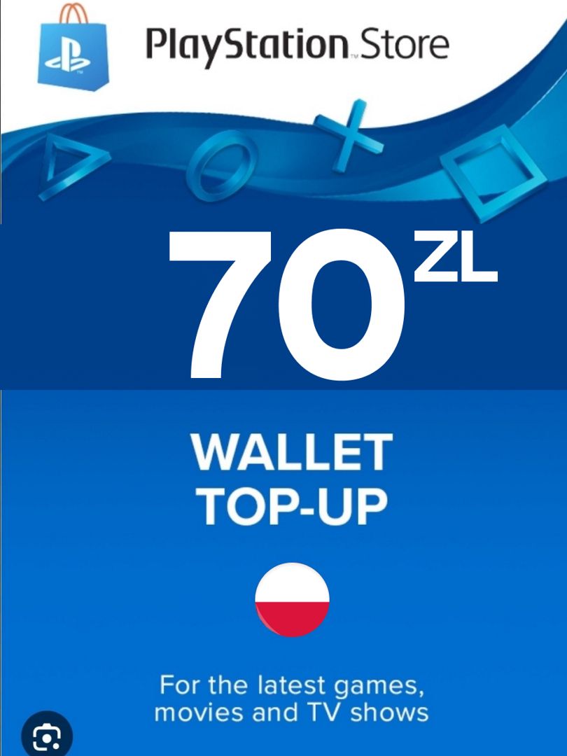 Карта оплаты PlayStation Store на 70 PLN (zl) / Gift Card (Польша)