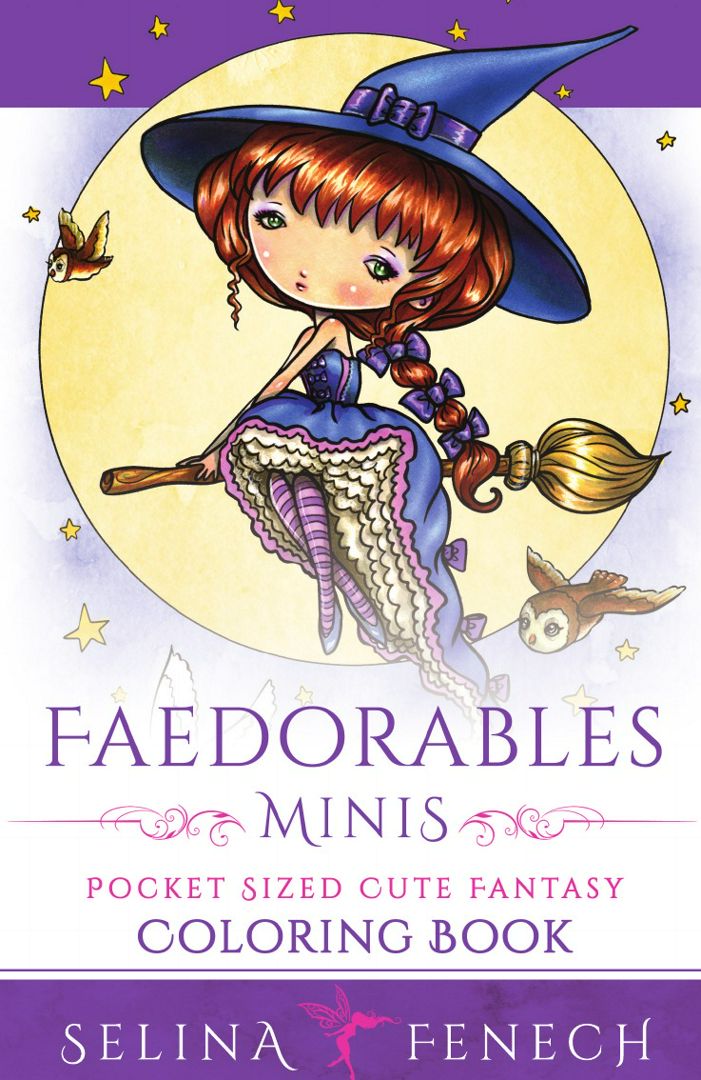 Faedorables Minis - Pocket Sized Cute Fantasy Coloring Book