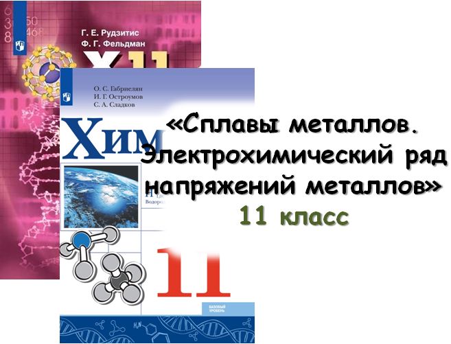 Урок «Сплавы металлов. Электрохимический ряд напряжений металлов», 11 кл - Штрек Ирина Александровна - скачать на Wildberries Цифровой | 364400