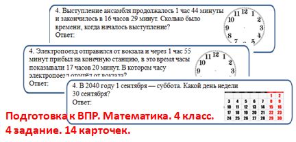 Подготовка к ВПР. Математика. 14 карточек.Задание 4.