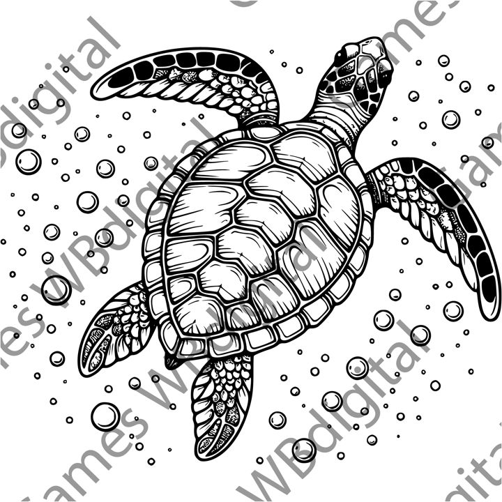 Взрослая морская черепаха плавает на поверхности воды. Черепаха, плавающая под водой