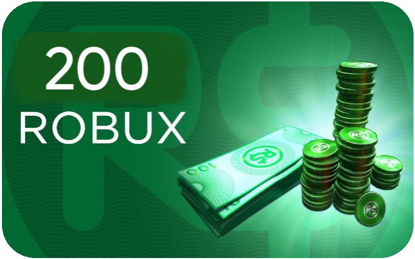 АВТО-выдача Roblox Валюта – 200 Robux (Глобальная карта пополнения ...