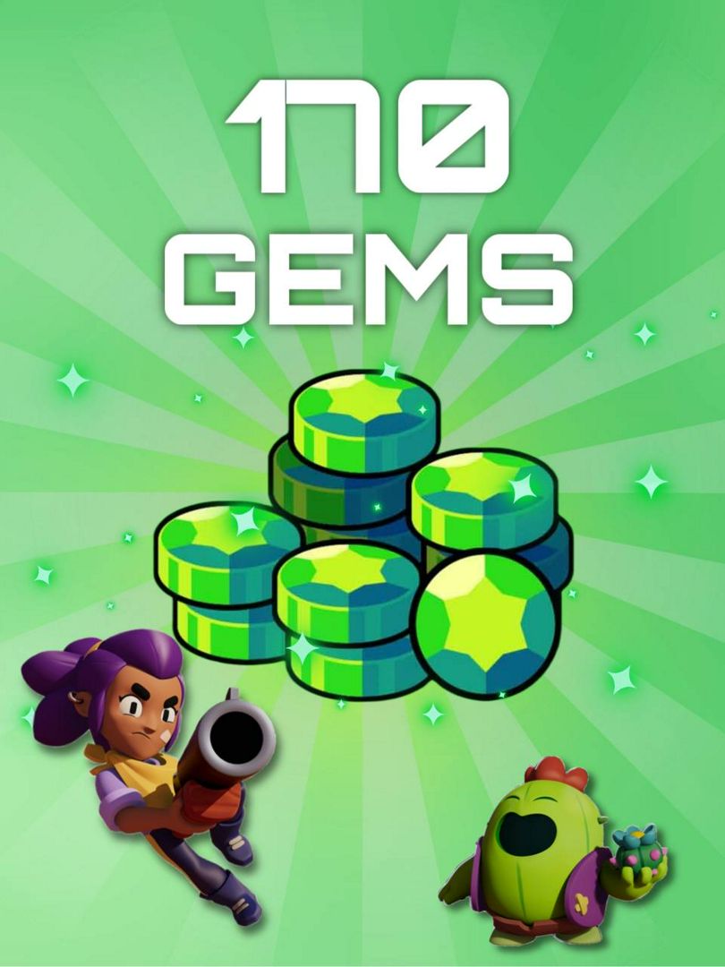 Пополнение гемов Brawl Stars 170 (Gems)