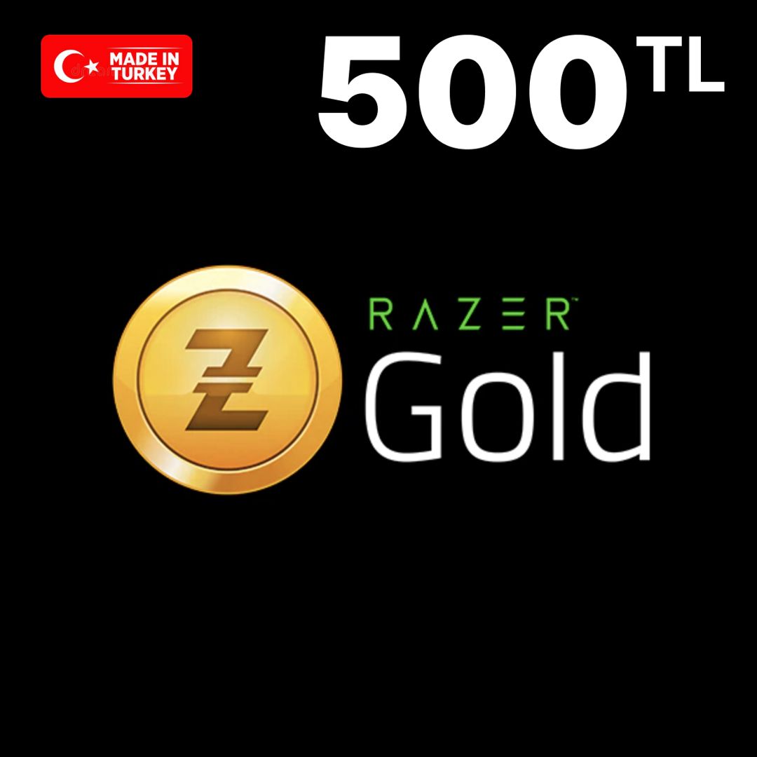 Код пополнения Razer Gold Card номиналом 500 лир, Gift Card 500 TRY , регион Турция