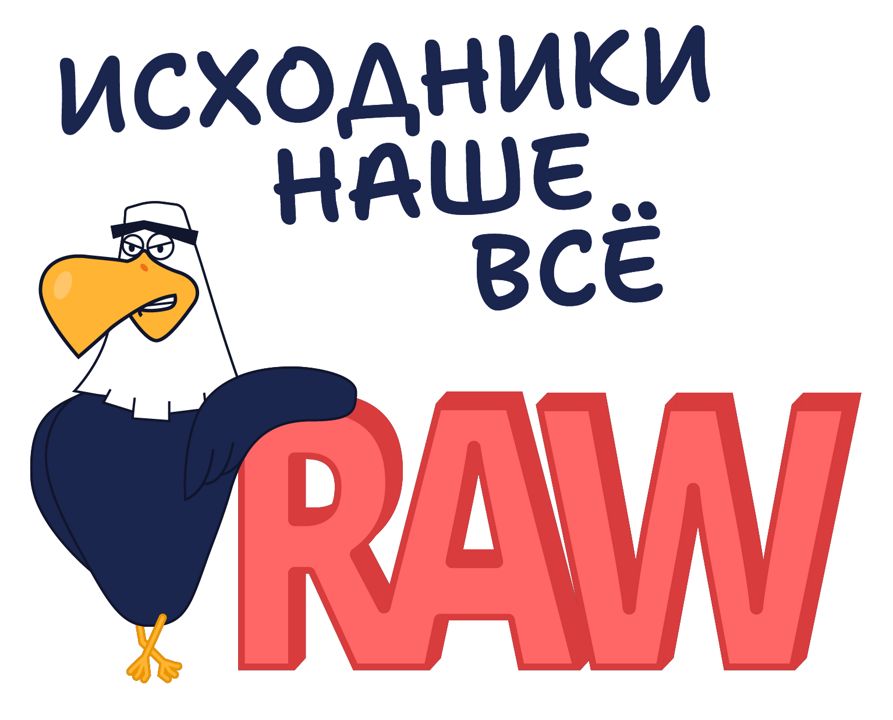 Принт (постер) для печати «Исходники наше все RAW»