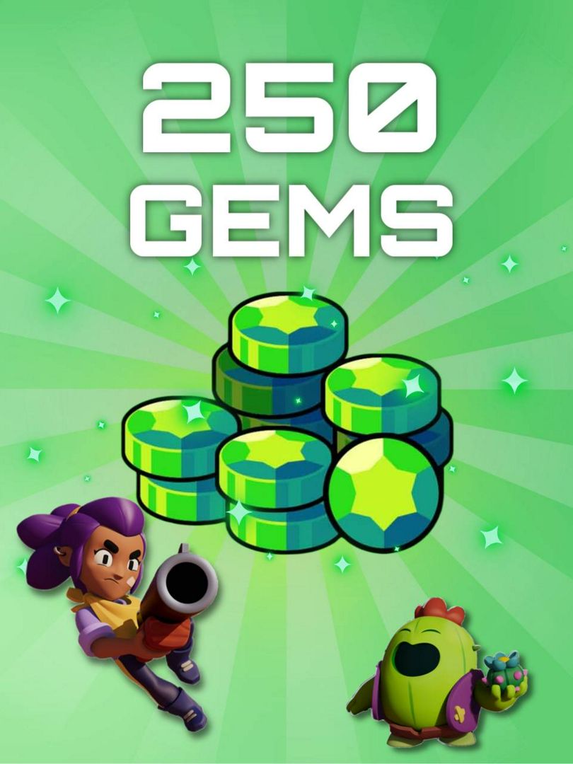 Пополнение гемов Brawl Stars 250 (Gems)