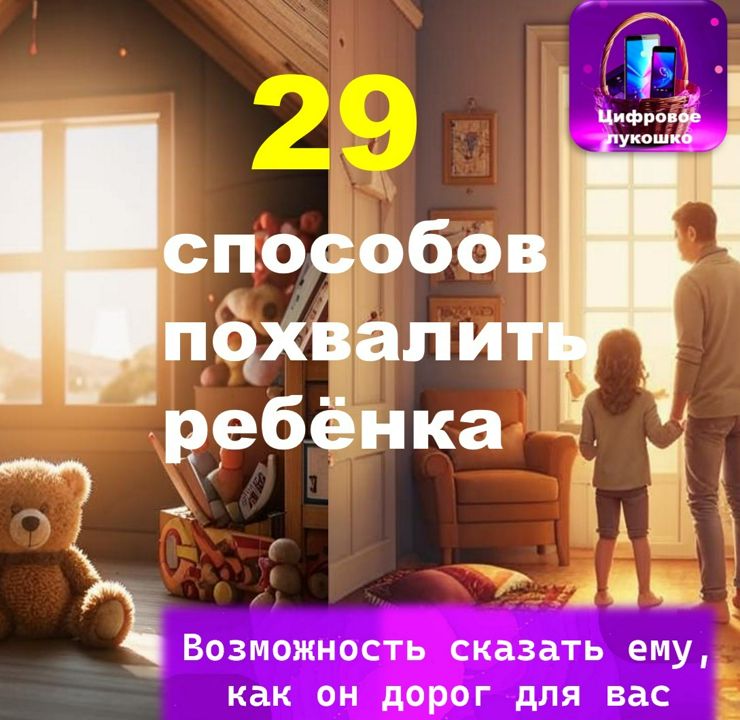 29 способов похвалить ребенка