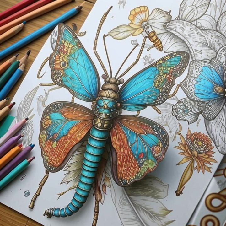 Набор раскрасок насекомых