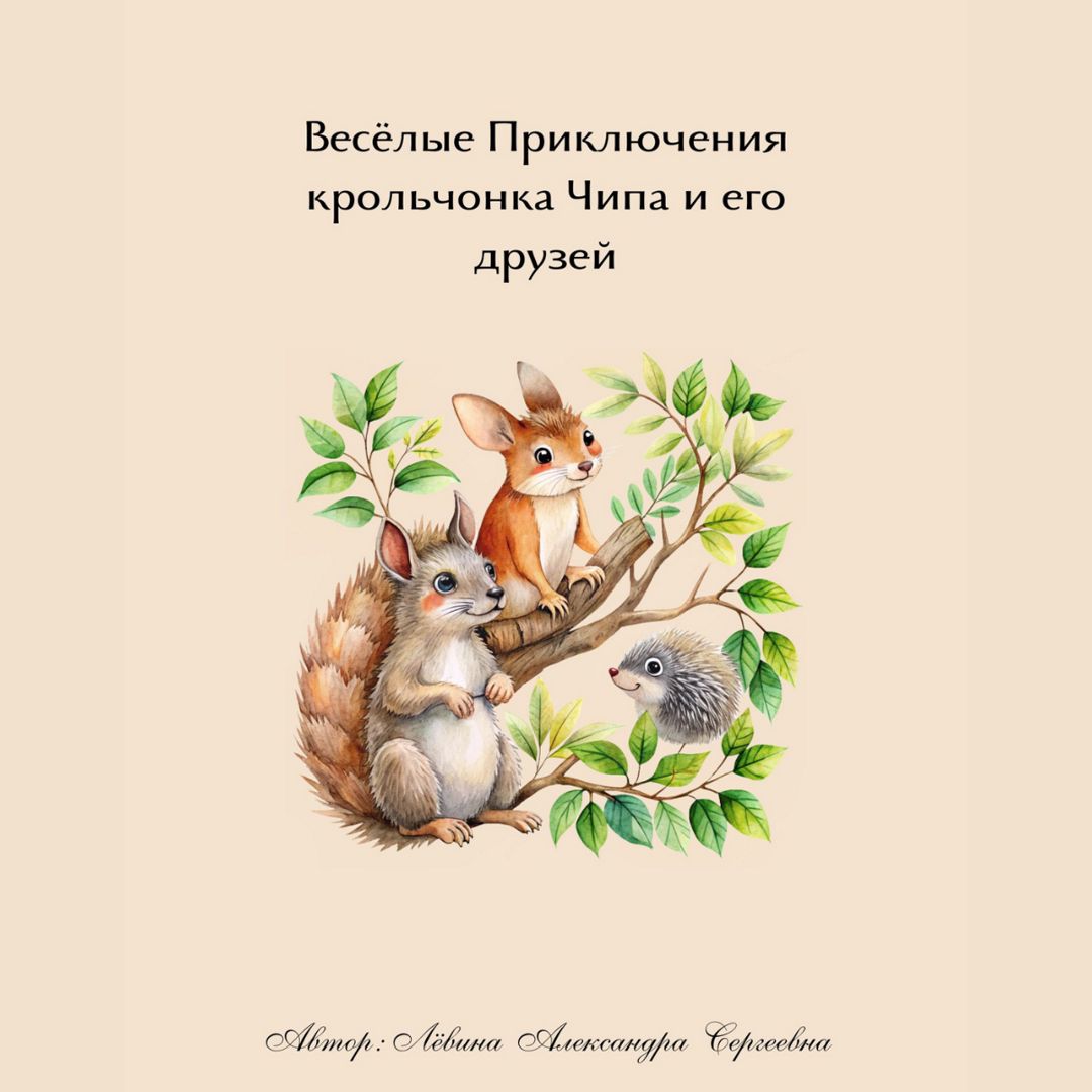 Весёлые Приключения крольчонка Чипа и его друзей. Цифровой товар. Книга для печати.