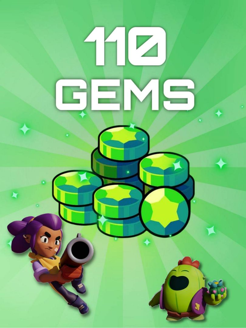 Пополнение гемов Brawl Stars 110 (Gems)