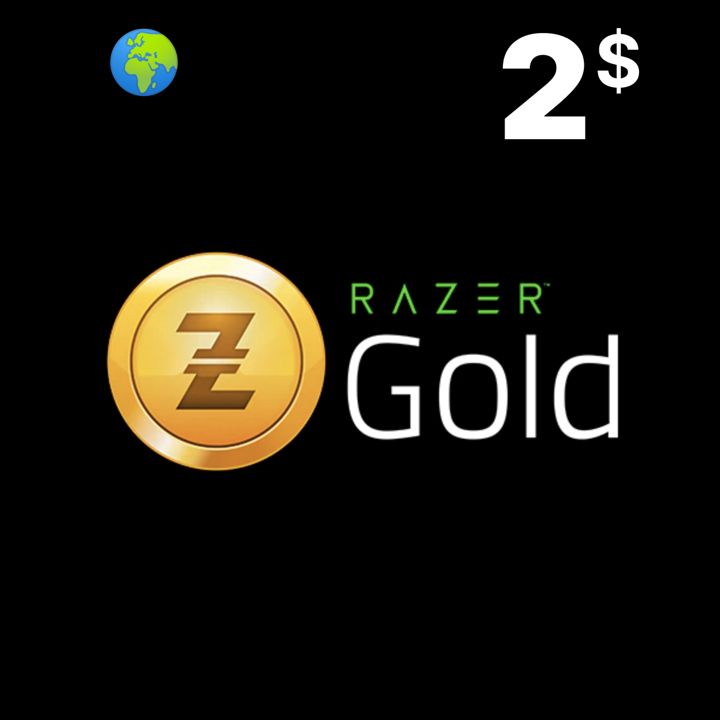 Пополнение кошелька RAZER GOLD на 2 USD / Gift Card 2 $ Global (Глобальный ключ активации)