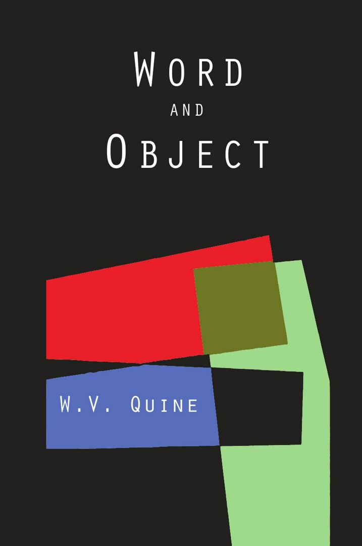 Word and Object (Studies in Communication)