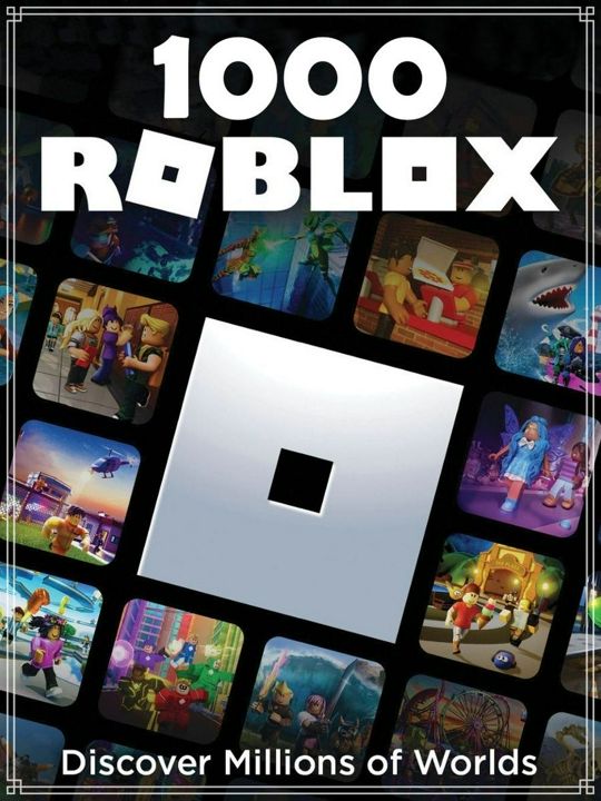 Игровая валюта Roblox - 1000 Robux (РФ и Весь мир) / Карта пополнения Game Pass