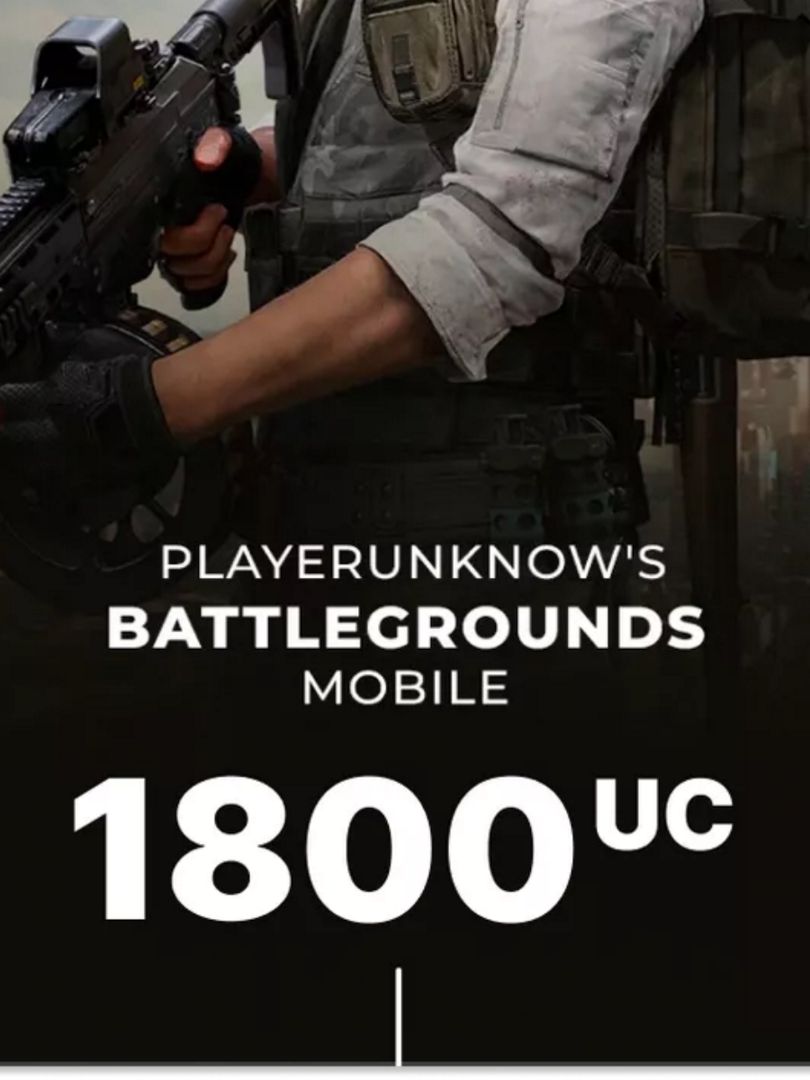 Игровая валюта PUBG Mobile 1800 UC