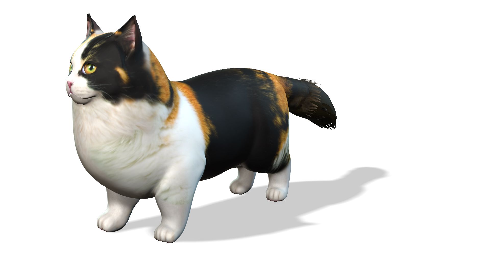 Масштабная сувенирная модель упитанного кота