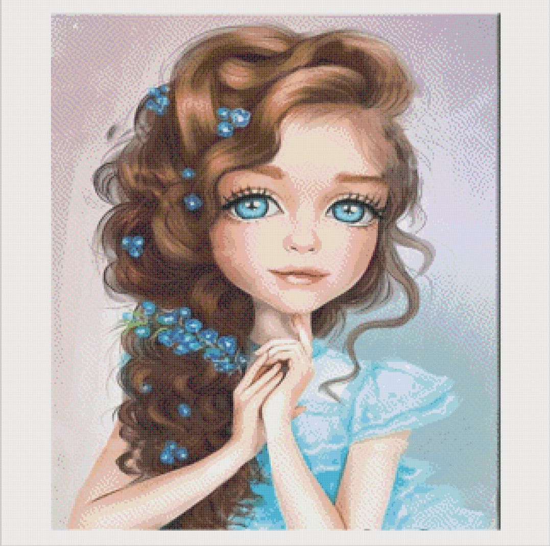 Схема для вышивки бисером "Незабудка" - Светлана Куслина - скачать на ...