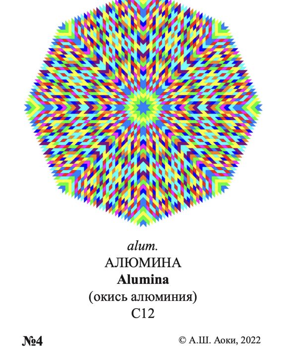 Мандала alum. АЛЮМИНА Alumina (окись алюминия) С12