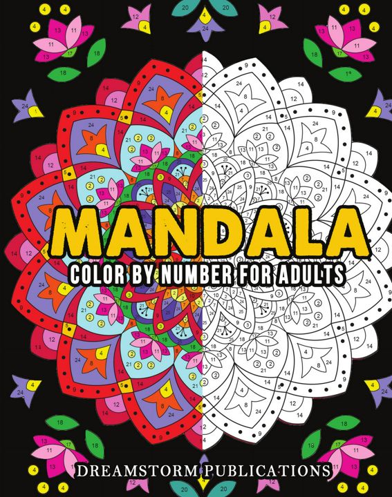 Mandala Color by Number for Adults