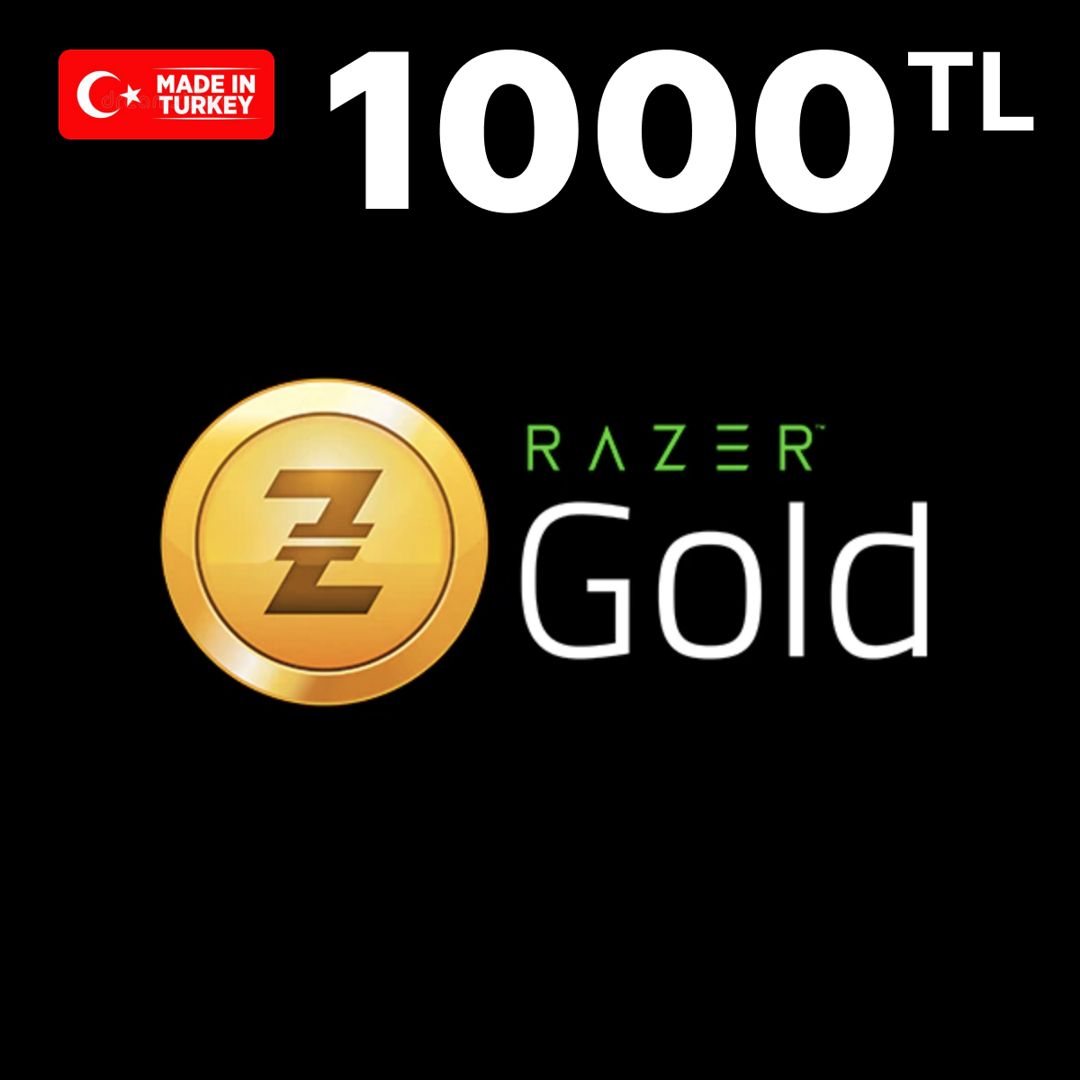 Код пополнения Razer Gold Card номиналом 1000 лир, Gift Card 1000 TRY , регион Турция