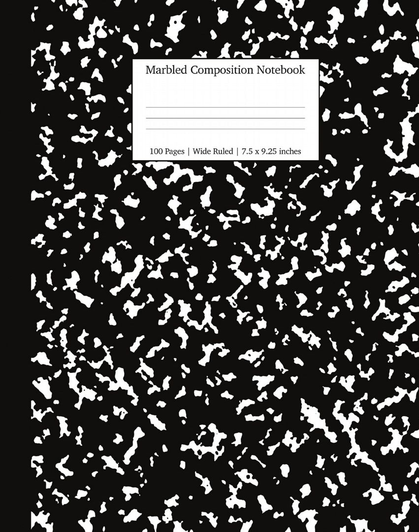 Marbled Composition Notebook. Блокнот с мраморной композицией: на англ. яз.